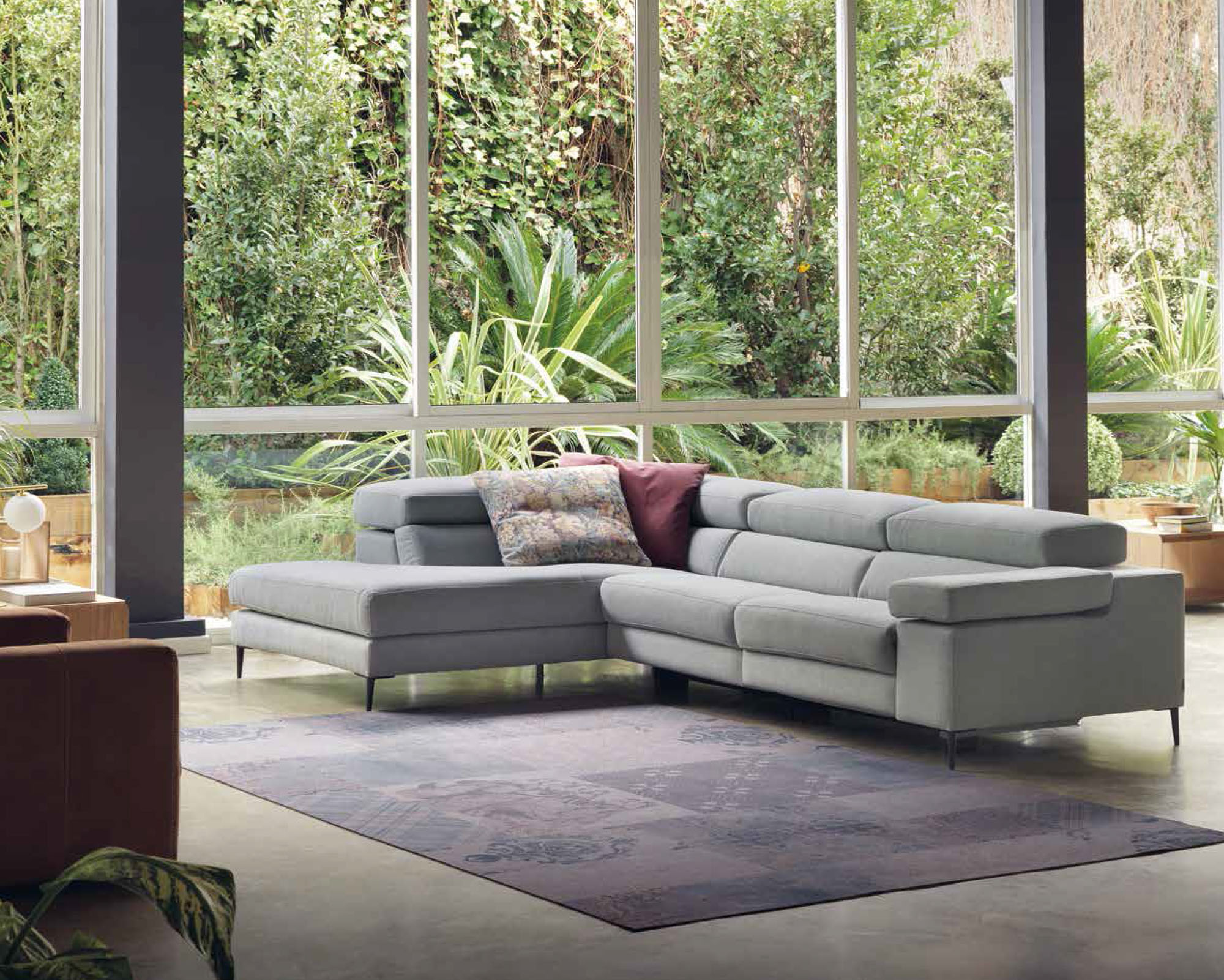 Sofá 3 plazas chaiselongue con brazo reclinable - Arin y Embil