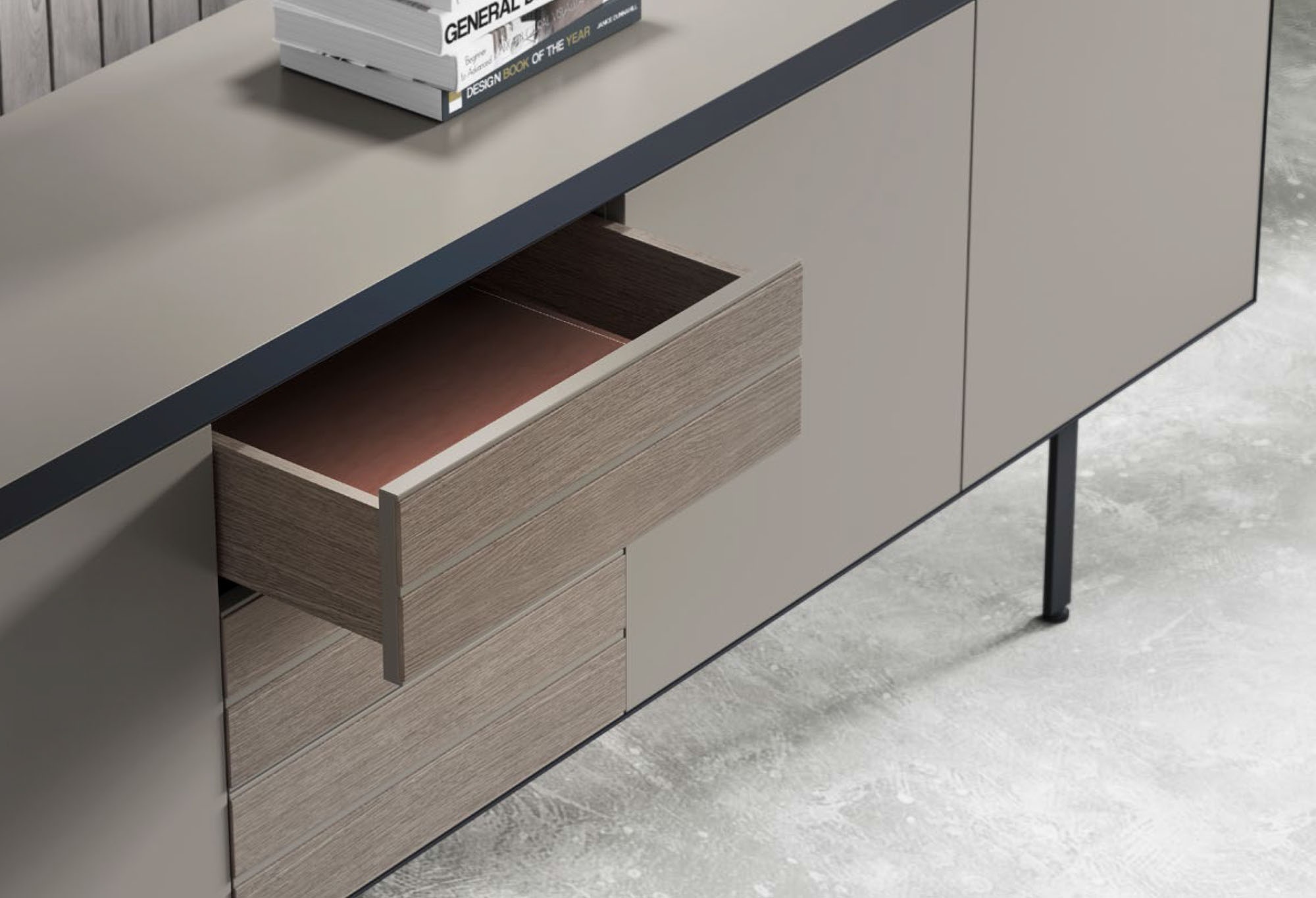 Consola para salón o recibidor de madera lacada - Arin y Embil