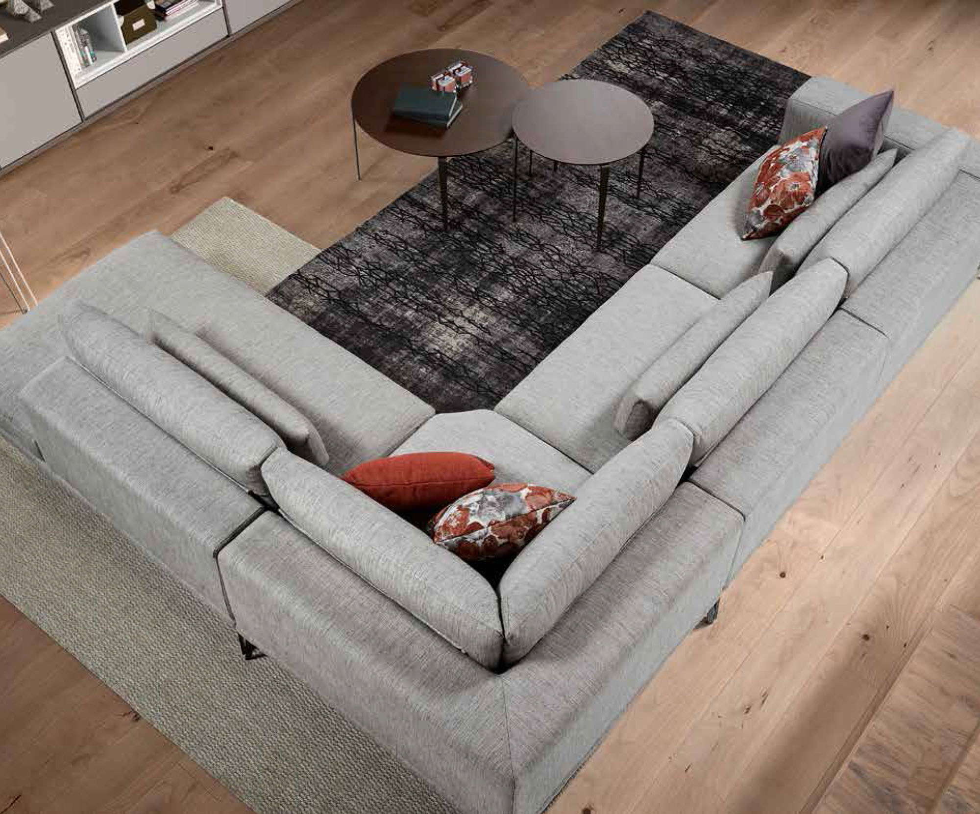 Sofá esquinero de diseño tipo chaiselongue - Arin y Embil